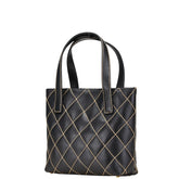 シャネル ワイルドステッチ ココマーク トートバッグ ブラック ラムスキン レディース CHANEL 【中古】
